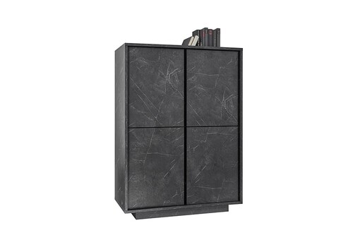 Kummut ICE antratsiit marmor, 92x43xH145 cm