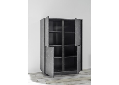 Kummut ICE antratsiit marmor, 92x43xH145 cm