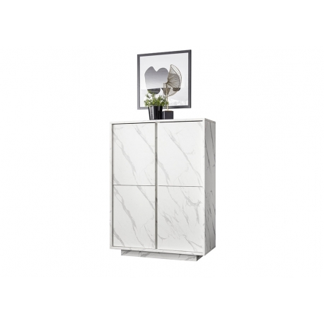 Kummut ICE valge marmor, 92x43xH145 cm