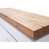 Tv-alus ROMINA valge / tamm, 175x40xH49 cm, LED