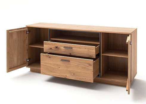 Kummut CAMPINAS tamm Bianco, 180x44xH81 cm