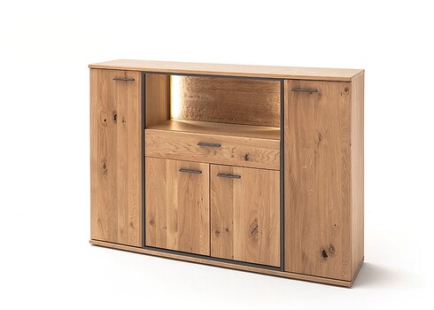 Kummut CAMPINAS tamm Bianco, 165x44xH115 cm