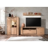 Vitriinkapp CAMPINAS tamm Bianco, 90x37xH142 cm, LED