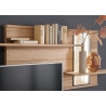Seinariiul CAMPINAS tamm Bianco, 185x24xH73 cm, LED