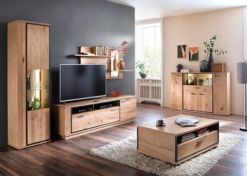 Seinariiul CAMPINAS tamm Bianco, 185x24xH73 cm, LED