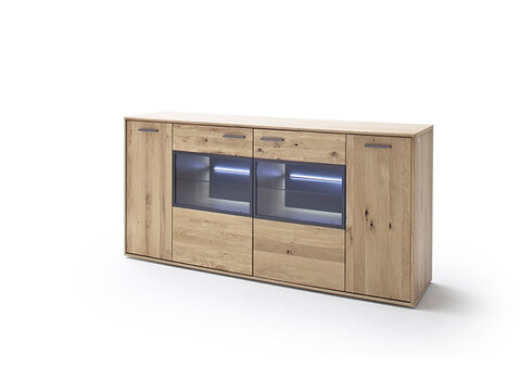 Kummut PORTLAND tamm Bianco, 184x44xH90 cm