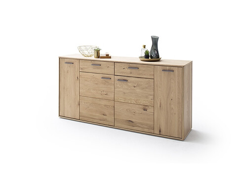 Kummut PORTLAND tamm Bianco, 184x44xH90 cm