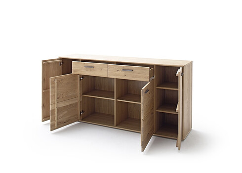 Kummut PORTLAND tamm Bianco, 184x44xH90 cm