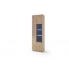 Vitriinkapp PORTLAND tamm Bianco, 64x37xH207 cm, LED