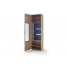 Vitriinkapp PORTLAND tamm Bianco, 64x37xH207 cm, LED