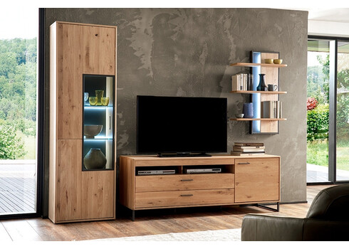 Tv-alus PORTLAND tamm Bianco, 184x50xH67 cm