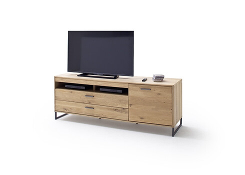 Tv-alus PORTLAND tamm Bianco, 184x50xH67 cm