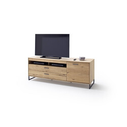Tv-alus PORTLAND tamm Bianco, 184x50xH67 cm