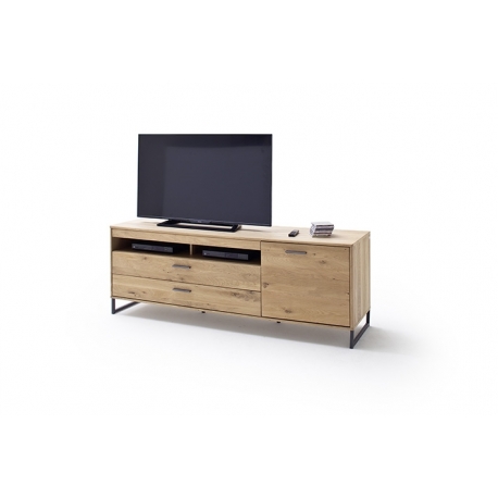 Tv-alus PORTLAND tamm Bianco, 184x50xH67 cm