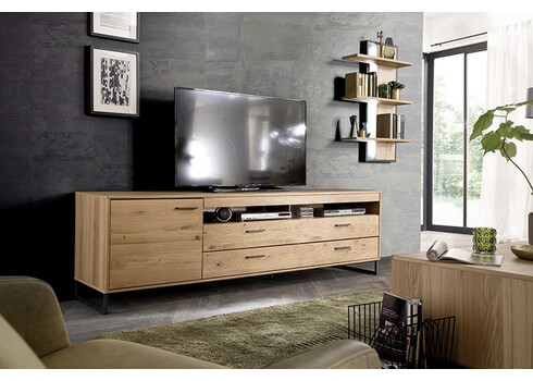 Tv-alus PORTLAND tamm Bianco, 224x50xH67 cm