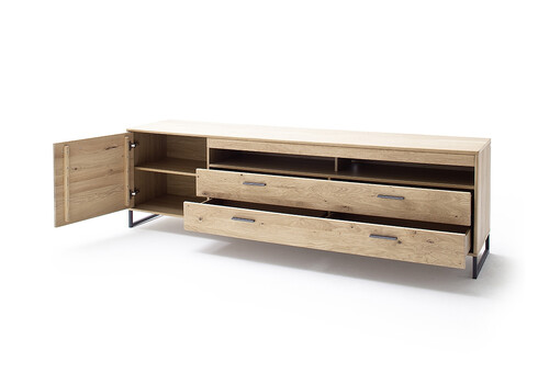 Tv-alus PORTLAND tamm Bianco, 224x50xH67 cm