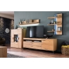 Seinariiul PORTLAND tamm Bianco, 160x23xH24 cm, LED