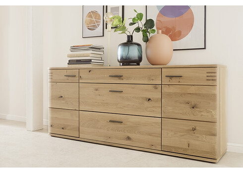 Kummut SALVADOR tamm Bianco, 180x44xH78 cm