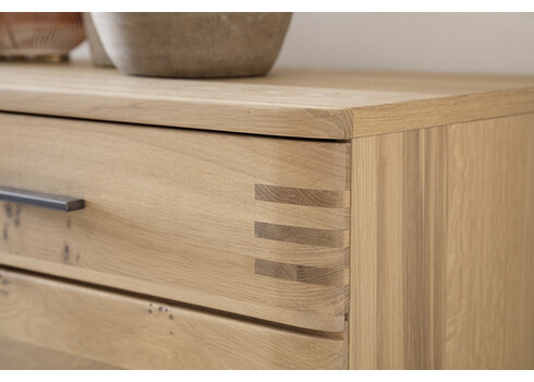 Kummut SALVADOR tamm Bianco, 180x44xH78 cm