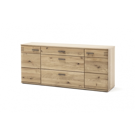 Kummut SALVADOR tamm Bianco, 180x44xH78 cm