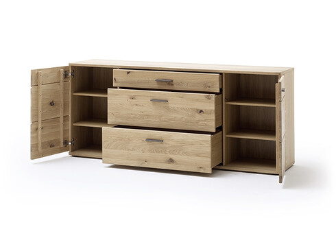 Kummut SALVADOR tamm Bianco, 180x44xH78 cm