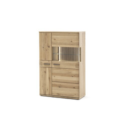 Kummut SALVADOR tamm Bianco, 90x37xH136 cm, LED