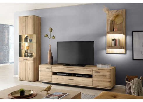 Tv-alus SALVADOR tamm Bianco, 210x50xH56 cm