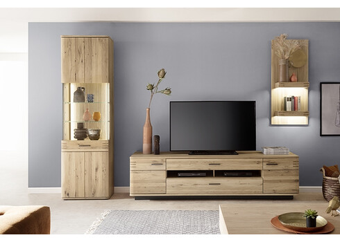 Tv-alus SALVADOR tamm Bianco, 210x50xH56 cm