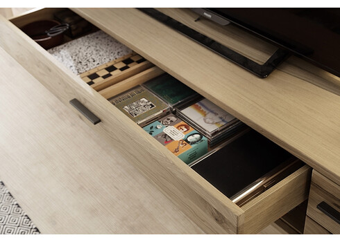 Tv-alus SALVADOR tamm Bianco, 210x50xH56 cm