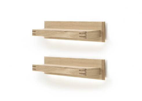 Seinariiulite komplekt SALVADOR tamm Bianco, 90x25xH20 cm, LED