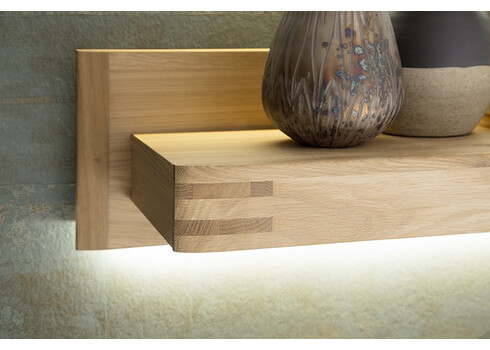 Seinariiul SALVADOR tamm Bianco, 180x25xH20 cm, LED