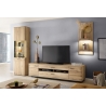 Seinariiul SALVADOR tamm Bianco, 50x25xH115 cm, LED