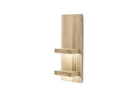 Seinariiul SALVADOR tamm Bianco, 50x25xH115 cm, LED