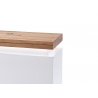 Esikukapp ROMINA valge / tamm, 91x38xH198 cm, LED