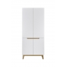 Esikukapp CERVO mattvalge / tamm, 85x40xH196 cm