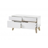 Esikupink CERVO mattvalge / tamm, 97x40xH53 cm