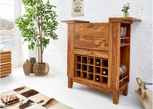 Baarikapp MAKASSAR sheesham, 85-110x40xH100 cm