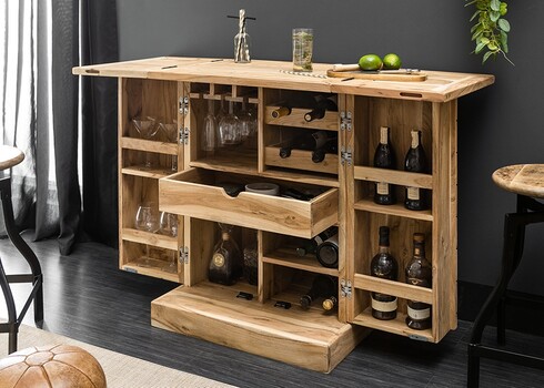 Baarikapp MOSAICO akaatsia, 65-130x50xH90 cm