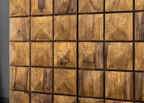 Baarikapp MOSAICO sheesham, 65-130x50xH90 cm