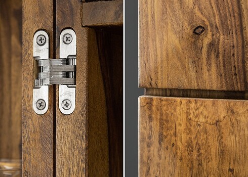 Baarikapp MOSAICO sheesham, 65-130x50xH90 cm