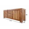 Kummut GIANT sheesham, 175x50xH80 cm