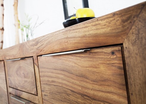 Kummut LAGOS sheesham, 135x43xH70 cm