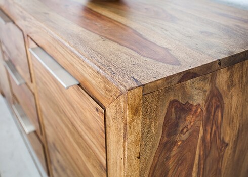 Kummut LAGOS sheesham, 135x43xH70 cm