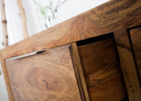 Kummut LAGOS sheesham, 135x43xH70 cm