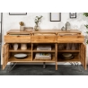 Kummut LIVING EDGE metsik tamm, 160x45xH88 cm