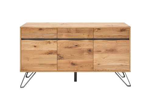 Kummut LIVING EDGE metsik tamm, 160x45xH88 cm