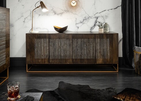 Kummut ONYX tumepruun, 177x45xH76 cm