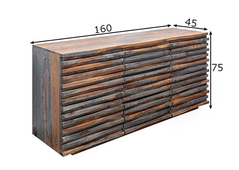 Kummut RELIEF hall, 160x45xH75 cm