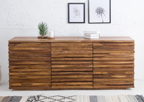 Kummut RELIEF sheehsam, 160x45xH75 cm