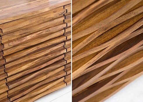 Kummut RELIEF sheehsam, 160x45xH75 cm